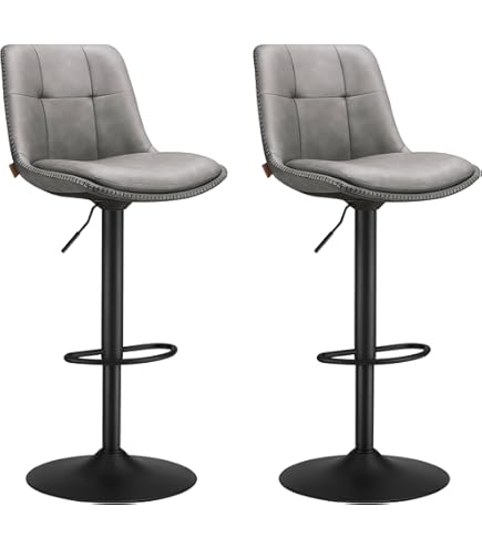 Amazon｜Ermnois カウンターチェア 回転昇降バースツール PUレザー